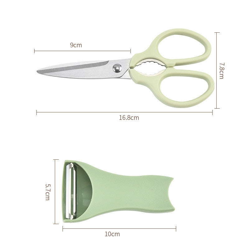 Multifunctional Stainless Steel Scissors & Grater