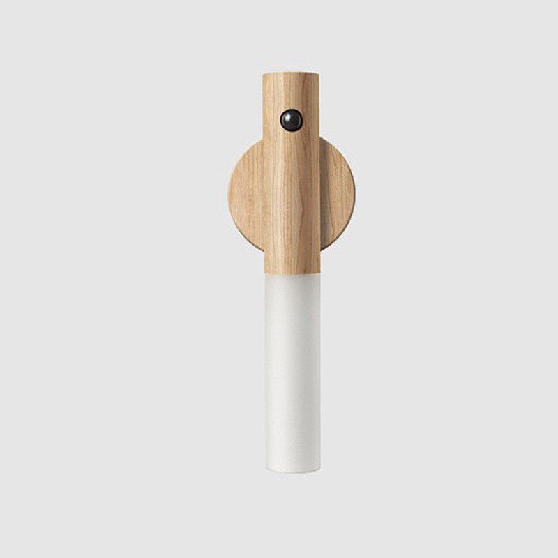 USB Magnetic Wood Cabinet Night Lamp