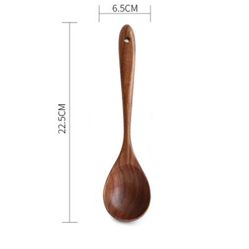 Household Non-stick Wooden Cookware Set