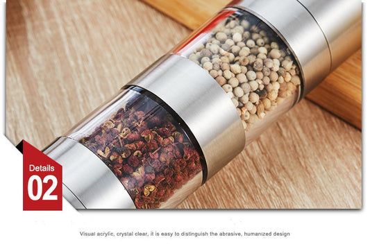 Stainless Steel Multi-Layers Salt and Peper Grinder