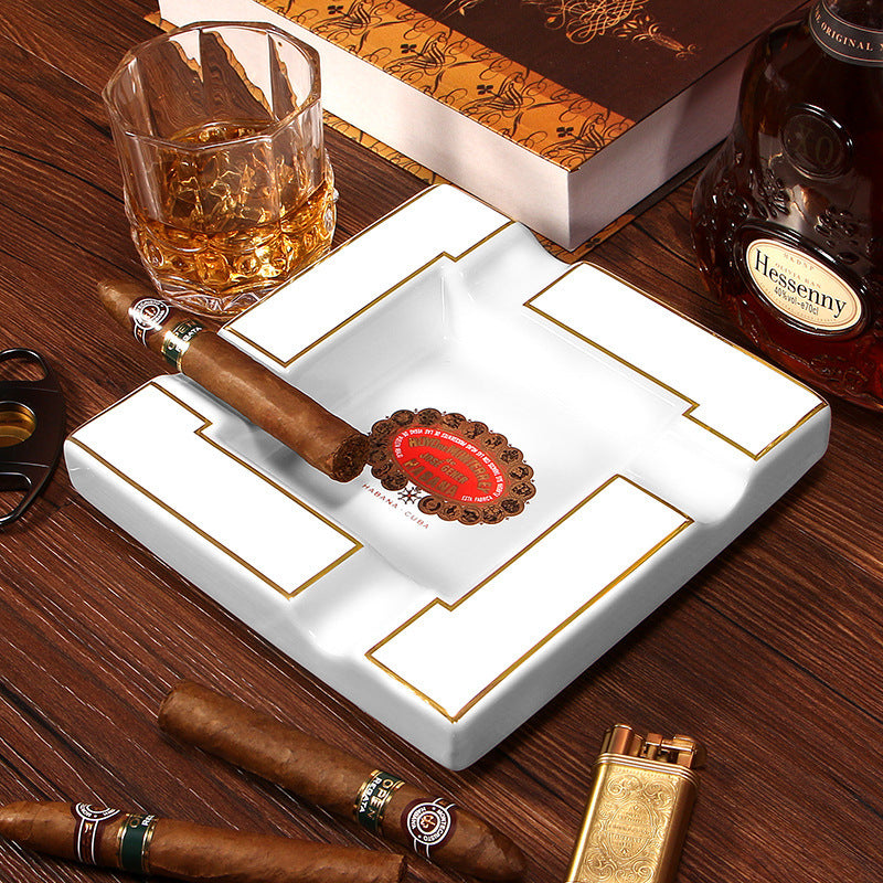 Large Ceramic Cigar Ashtray
