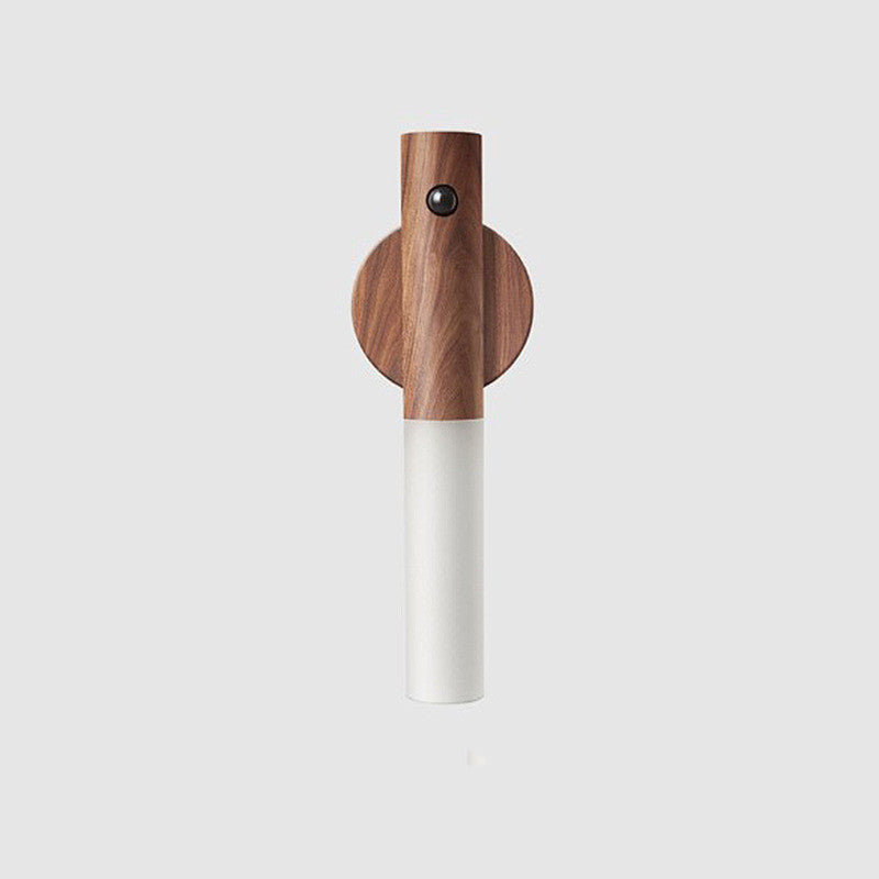USB Magnetic Wood Cabinet Night Lamp