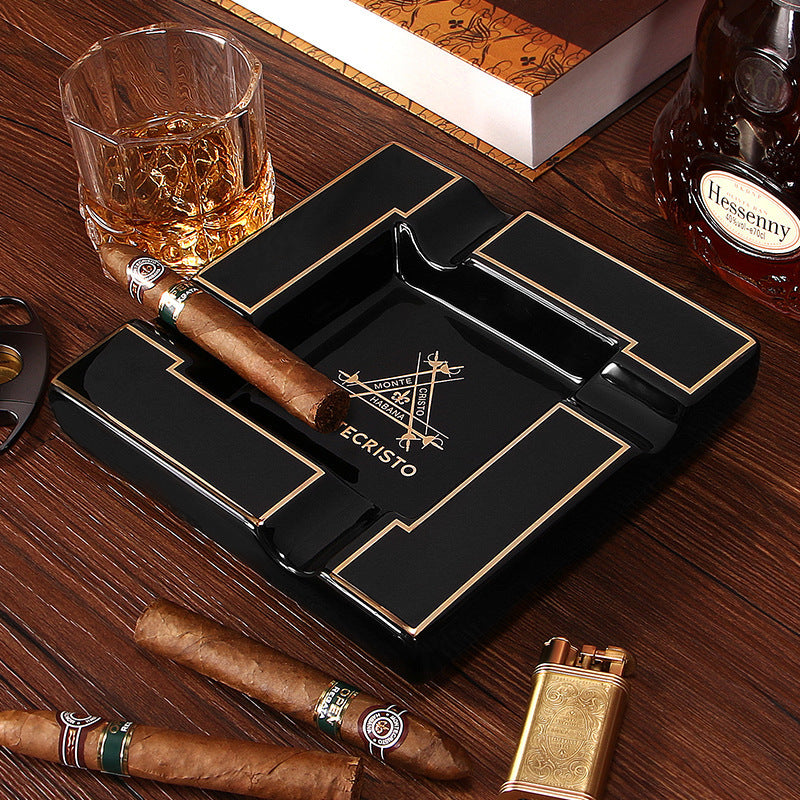Large Ceramic Cigar Ashtray