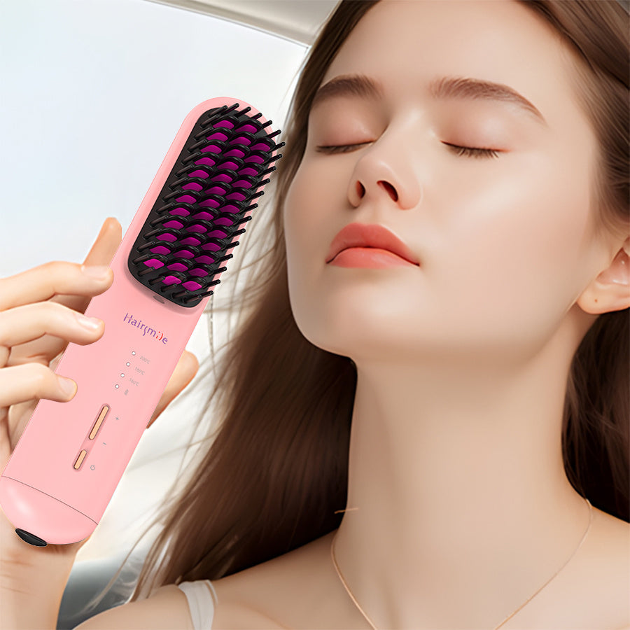 Portable USB 2 In 1 Hair Straightener Comb