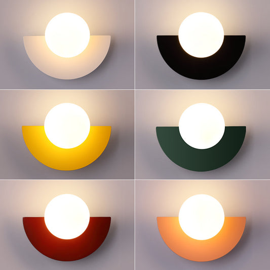 Simple Background Colorful Wall Lamp