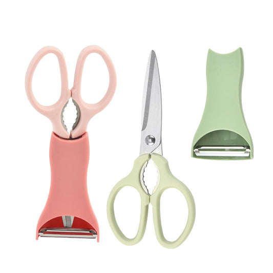 Multifunctional Stainless Steel Scissors & Grater