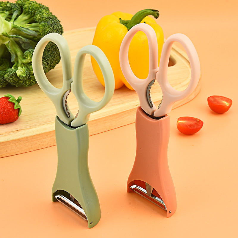 Multifunctional Stainless Steel Scissors & Grater