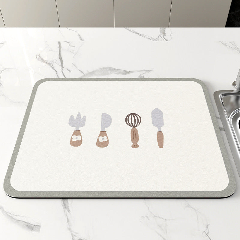 Kitchen Draining Teacup Mat