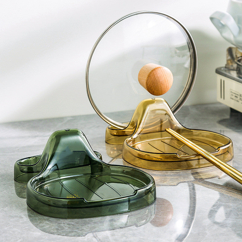 Kitchen Counter Pot Cover Shelf