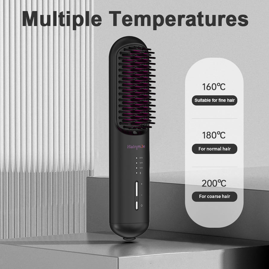 Portable USB 2 In 1 Hair Straightener Comb