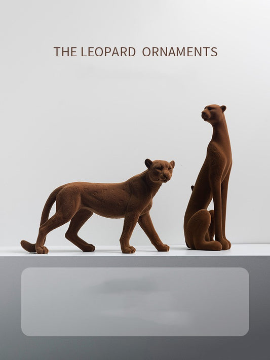 Leopard Resin Decor Ornaments