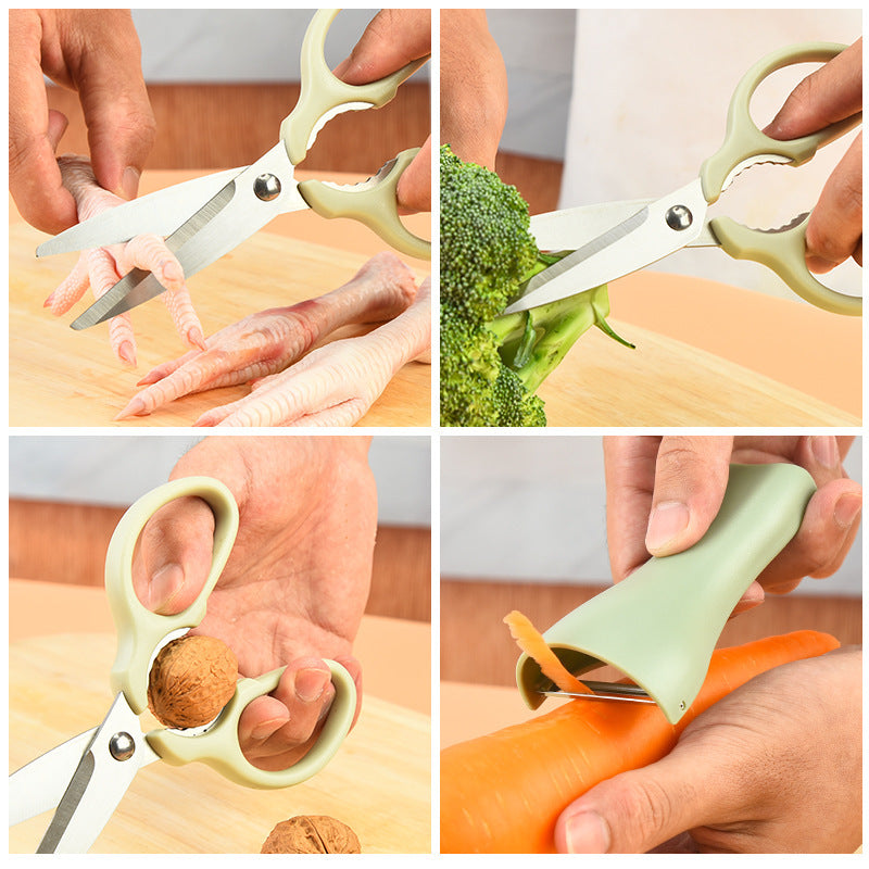 Multifunctional Stainless Steel Scissors & Grater