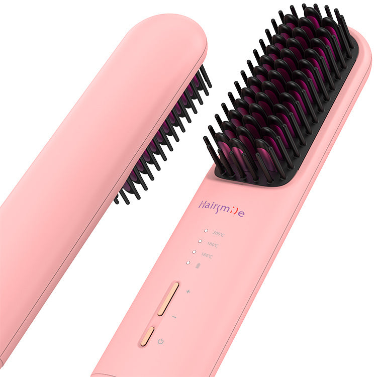 Portable USB 2 In 1 Hair Straightener Comb