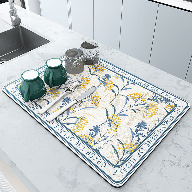 Kitchen Draining Teacup Mat