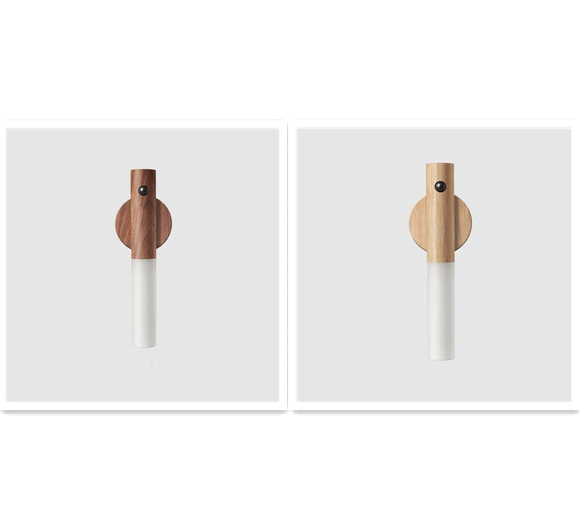 USB Magnetic Wood Cabinet Night Lamp