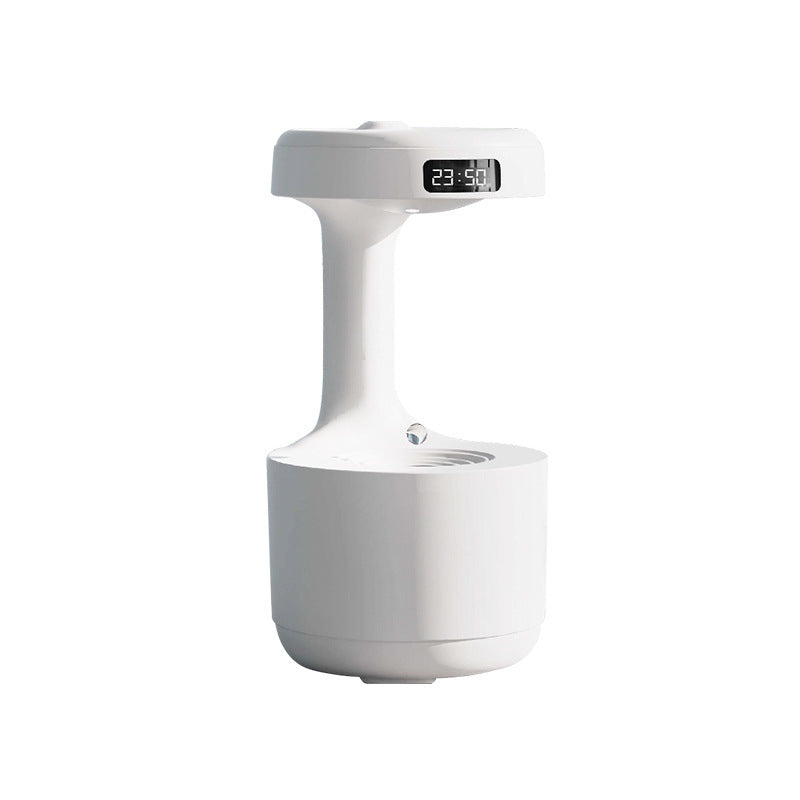 Water Drop Anti-Gravity Humidifier With Clock