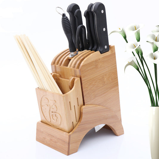 Bamboo Wooden Knife Holder