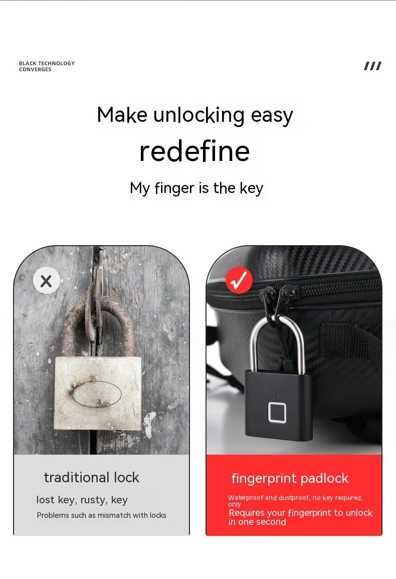 Household Smart Waterproof Fingerprint Lock