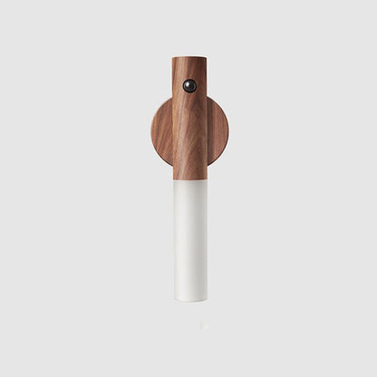 USB Magnetic Wood Cabinet Night Lamp