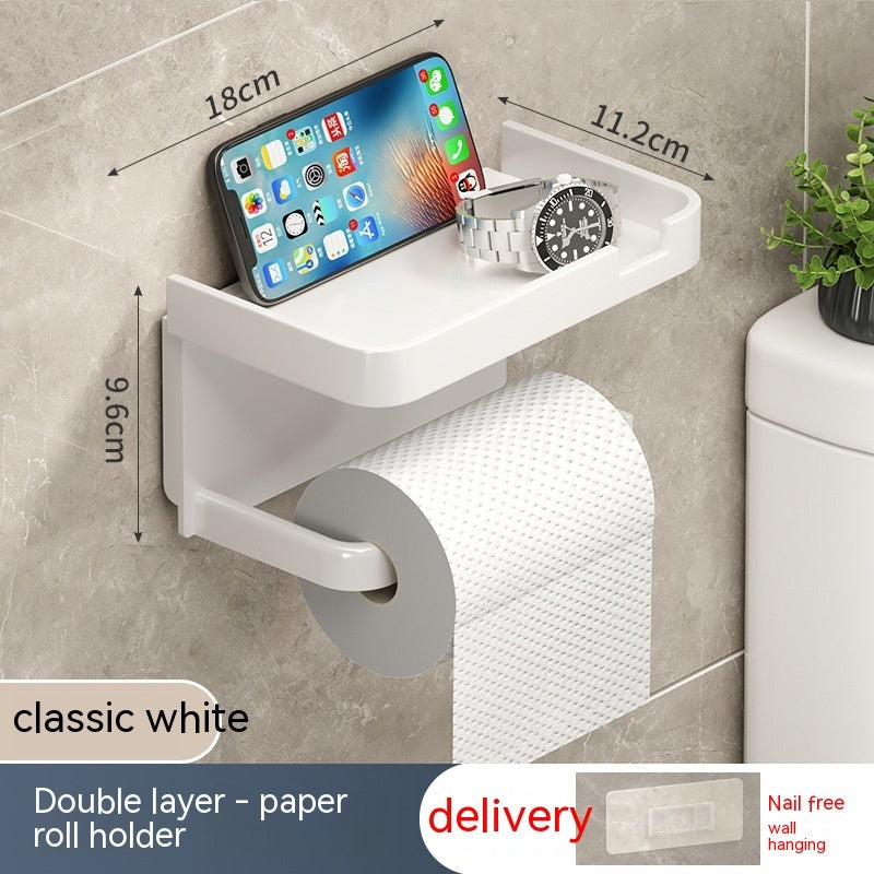 Wall-mounted Toilet Tissue Box Shelves