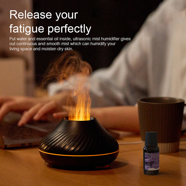 130ML Fire Flame Aroma Air Humidifier