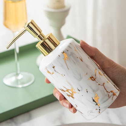 Ceramic Marble Bathroom Wash Kit