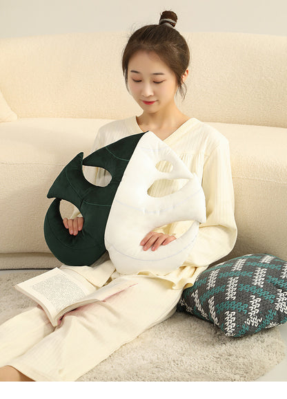 Philodendron Green Plant Shaped Pillow