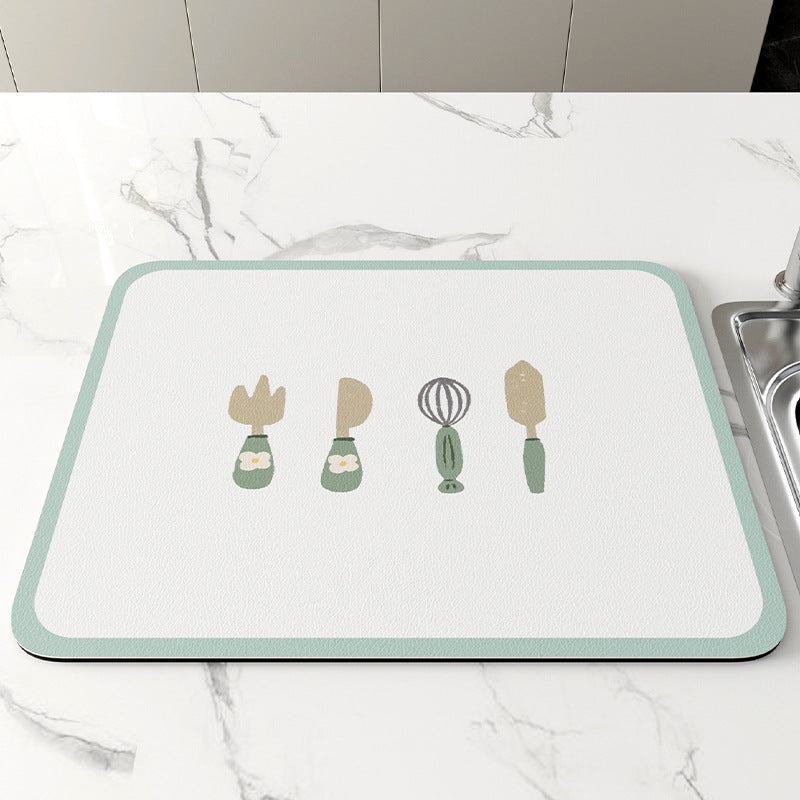 Kitchen Draining Teacup Mat