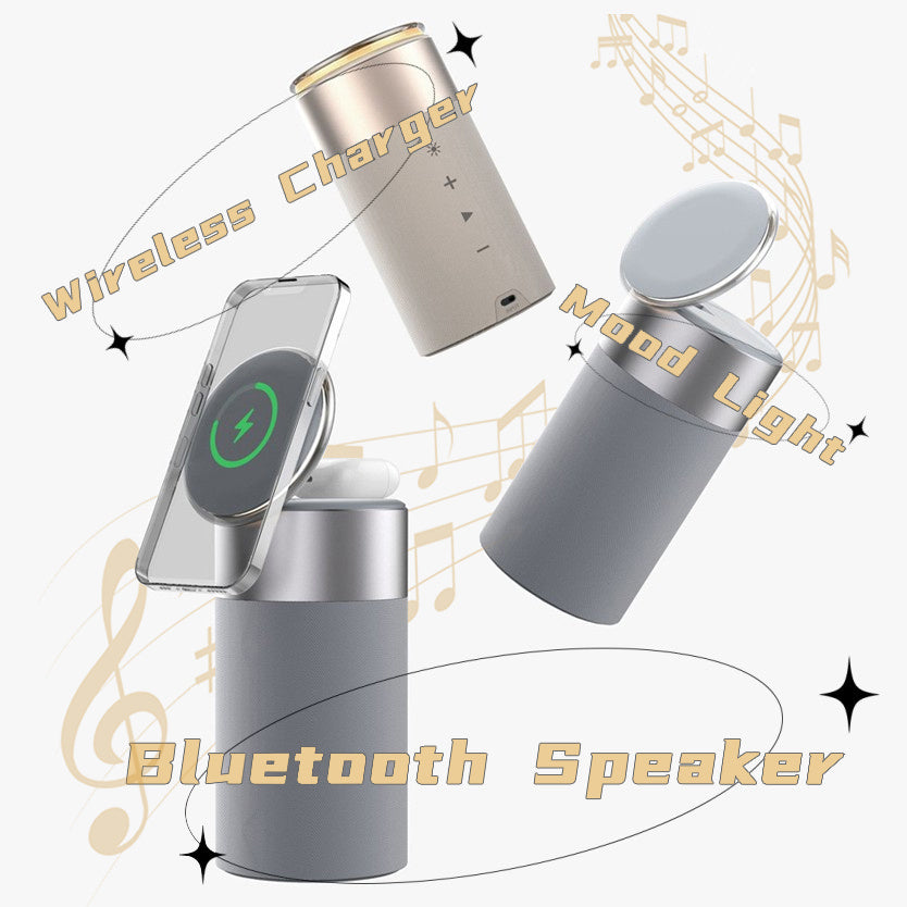3-in-1 Multi-Function Wireless Charger Bluetooth Speaker