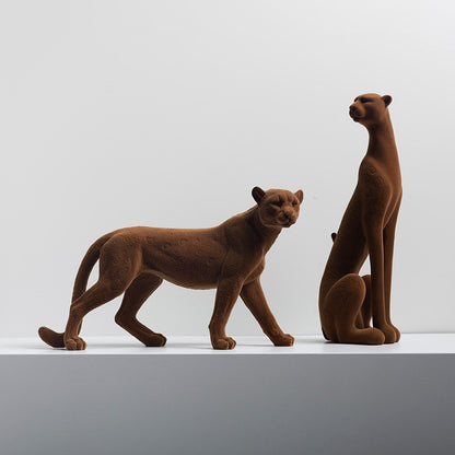 Leopard Resin Decor Ornaments