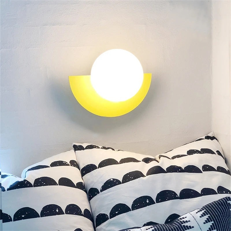 Simple Background Colorful Wall Lamp