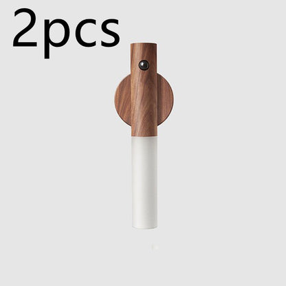 USB Magnetic Wood Cabinet Night Lamp