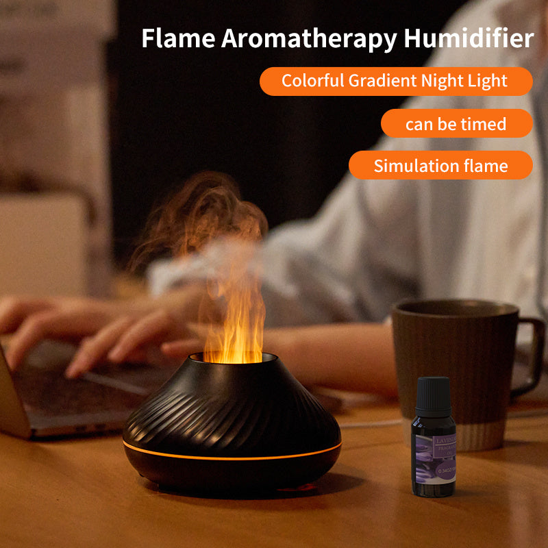 130ML Fire Flame Aroma Air Humidifier