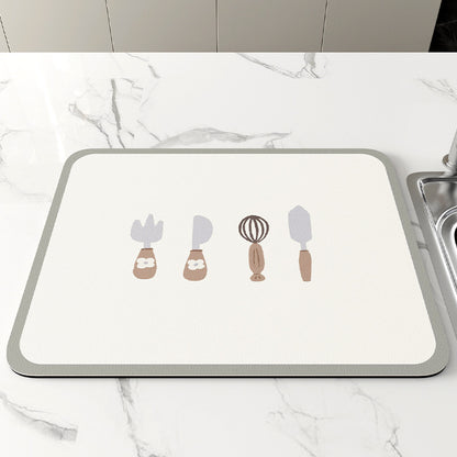 Kitchen Draining Teacup Mat