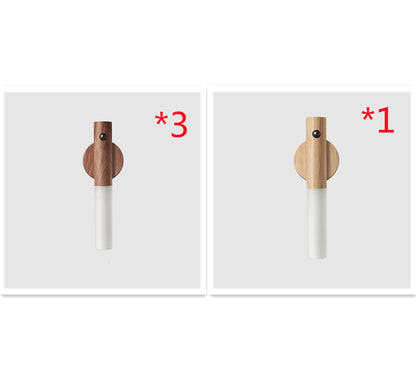 USB Magnetic Wood Cabinet Night Lamp