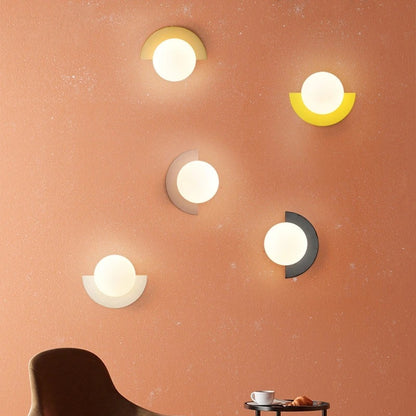 Simple Background Colorful Wall Lamp
