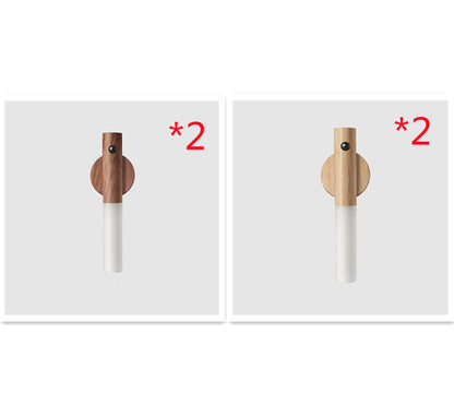 USB Magnetic Wood Cabinet Night Lamp