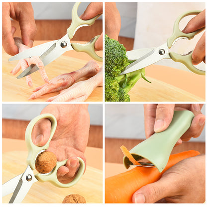 Multifunctional Stainless Steel Scissors & Grater
