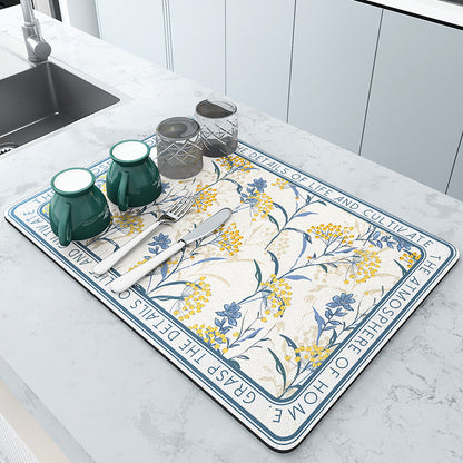 Kitchen Draining Teacup Mat