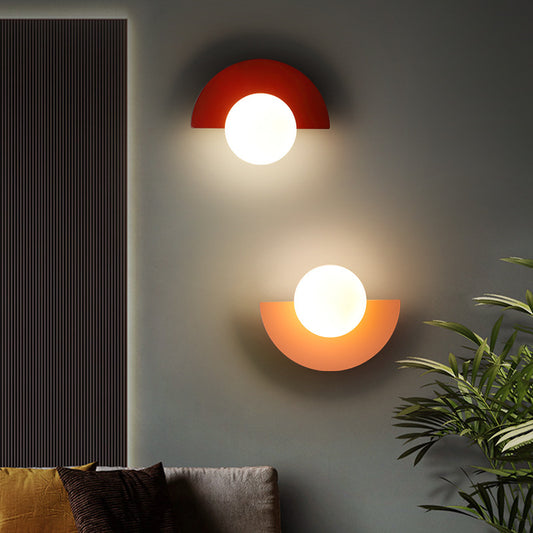 Simple Background Colorful Wall Lamp