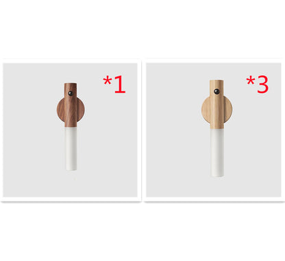 USB Magnetic Wood Cabinet Night Lamp