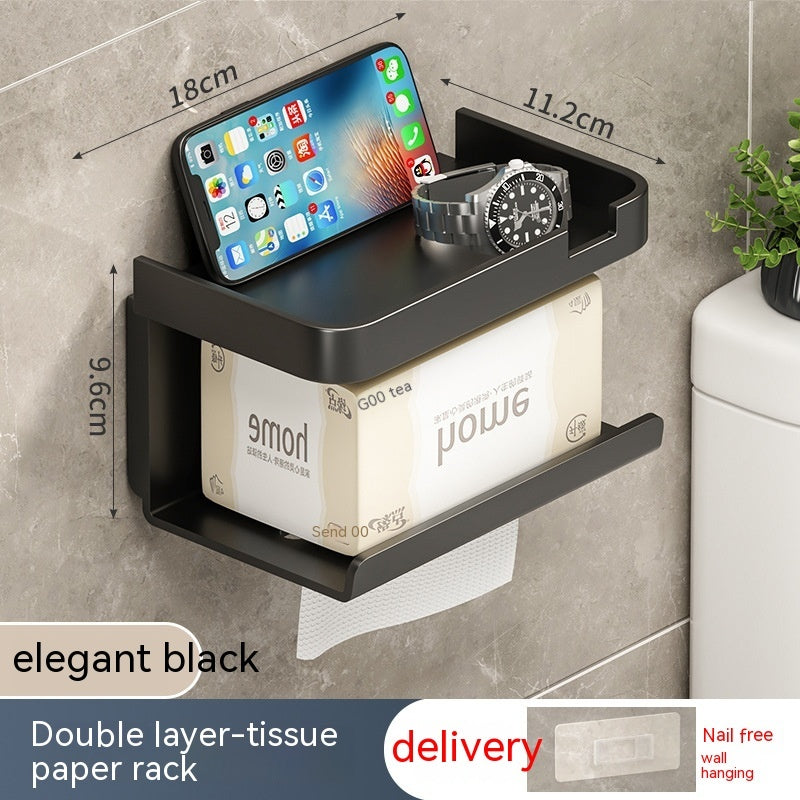 Wall-mounted Toilet Tissue Box Shelves
