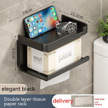 Wall-mounted Toilet Tissue Box Shelves